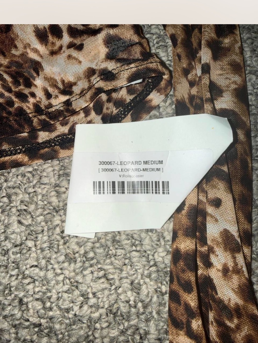 Doubt Me Now Leopard Print Off-Shoulder Crop Top - Brown - Picture 3 of 3